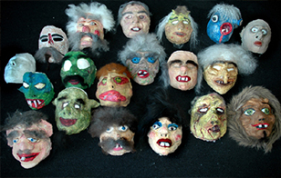 Sjove teatermasker. Lær hvordan du selv laver masker i latex.